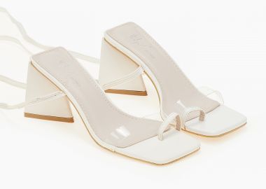 Πέδιλα με διάφανη φάσα - Μπεζ - Issue - 