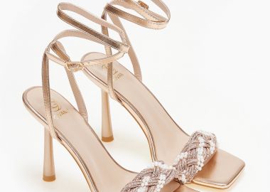 Πέδιλα με ιδιαίτερο σχέδιο - Rose Gold - Issue - 