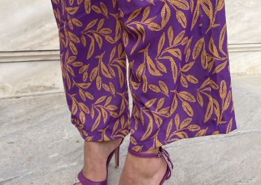 Πέδιλα με ιδιάτερη φάσα και strass - Μωβ - Issue - 