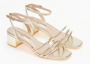 Πέδιλα με πολλαπλά λουράκια - Χρυσό - Issue - 