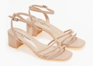 Πέδιλα με πολλαπλά λουράκια - Μπεζ - Issue - 