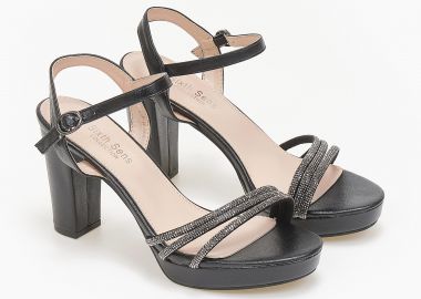 Πέδιλα με στρας - Μαύρο - Issue - 