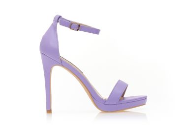 Πέδιλα μωβ δερματίνη με φιάπα ΛΙΛΑ - Tsoukalas - 