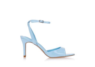 Πέδιλα μπλε με μπαρέτα στον αστράγαλο ΓΑΛΑΖΙΟ - Tsoukalas - 