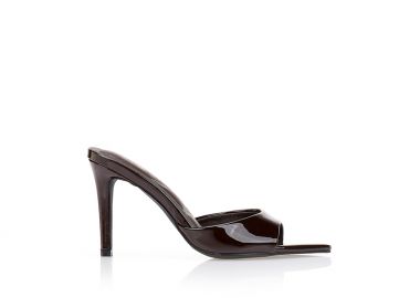 Πέδιλα mules καφέ μυτερά ΚΑΦΕ - Tsoukalas - 