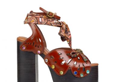 Πέδιλα-Σανδάλια γυναικεία Kurt Geiger Καφέ 559631109 Butterfly Platform SDL 262 - Kurt Geiger - 