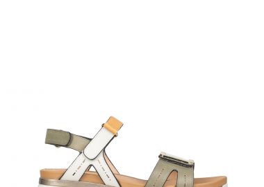 Πέδιλα-Σανδάλια γυναικεία Stonefly Λαδί-Λευκό 220834-BSE Elody 24 262 - Stonefly - 