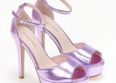 Πέδιλα στιλέτο με μπαρέτα - Μωβ - Issue - 