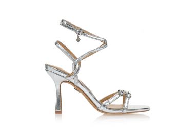 Πέδιλα TSOUKALAS ασημί με χιαστί λουράκια ΑΣΗΜΙ - Tsoukalas - 