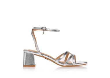 Πέδιλα TSOUKALAS ασημί με λεπτά λουράκια ΑΣΗΜΙ - Tsoukalas - 