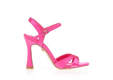 Πέδιλα TSOUKALAS φούξια σατέν με χιαστί φάσα ΦΟΥΞΙΑ - Tsoukalas - 