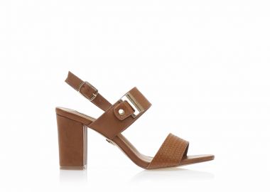 Πέδιλα TSOUKALAS κάμελ δερματίνη με ακράφα ΚΑΜΕΛ - Tsoukalas - 