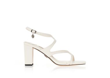 Πέδιλα TSOUKALAS λευκά με χοντρό τακούνι ΛΕΥΚΟ - Tsoukalas - 