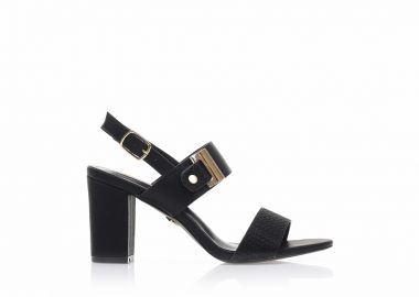 Πέδιλα TSOUKALAS μαύρα δερματίνη με ακράφα ΜΑΥΡΟ - Tsoukalas - 