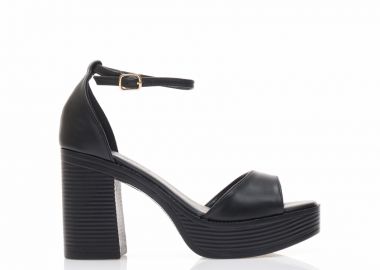 Πέδιλα TSOUKALAS μαύρα δερματίνη με φιάπα ΜΑΥΡΟ - Tsoukalas - 