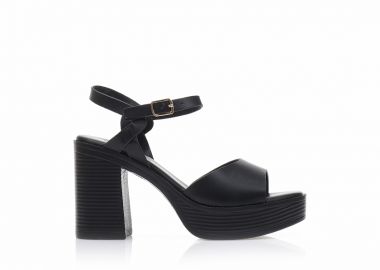 Πέδιλα TSOUKALAS μαύρα δερματίνη με φιάπα ΜΑΥΡΟ - Tsoukalas - 