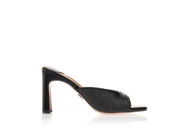 Πέδιλα TSOUKALAS μαύρα με χοντρό τακούνι ΜΑΥΡΟ - Tsoukalas - 