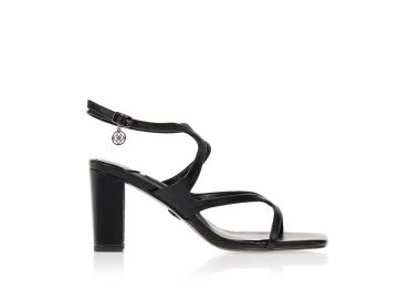 Πέδιλα TSOUKALAS μαύρα με χοντρό τακούνι ΜΑΥΡΟ - Tsoukalas - 