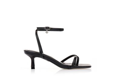 Πέδιλα TSOUKALAS μαύρα με λεπτά λουράκια ΜΑΥΡΟ - Tsoukalas - 