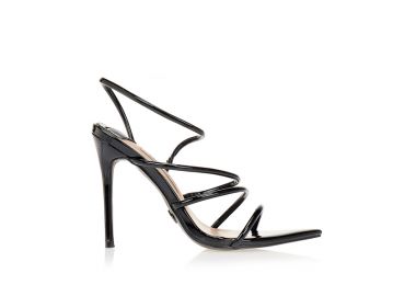 Πέδιλα TSOUKALAS με πολλαπλά λουράκια ΜΑΥΡΟ - Tsoukalas - 