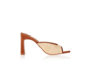 Πέδιλα TSOUKALAS μπεζ με χοντρό τακούνι ΜΠΕΖ - Tsoukalas - 