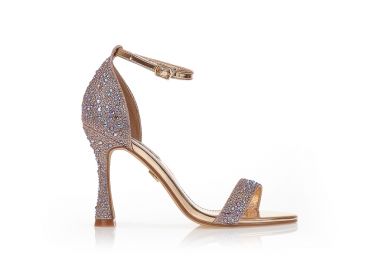 Πέδιλα TSOUKALAS μπρονζέ λούρεξ από στρας ΜΠΡΟΝΖΕ - Tsoukalas - 