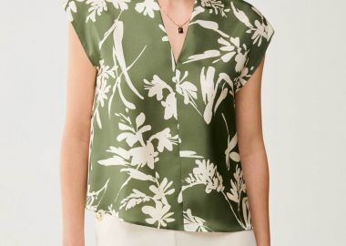Pennyblack γυναικεία μπλούζα μεταξωτή με floral print 