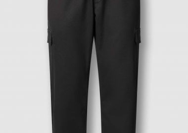 Pepe Jeans ανδρικό παντελόνι cargo με λογότυπο Regular Fit - PM211725 Μαύρο - PEPE JEANS - 