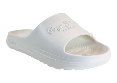 Pepe Jeans BEACH SLIDE UNISEX Παντόφλες PLS70131-801 Λευκό - Pepe jeans - 