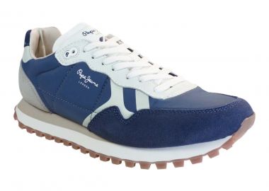 Pepe jeans BRIT-ON Sneakers Ανδρικά Παπούτσια PMS40034-585 Μπλέ - Pepe jeans - 
