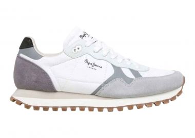 Pepe jeans BRIT-ON Sneakers Ανδρικά Παπούτσια PMS40034-800 Λευκό - Pepe jeans - 