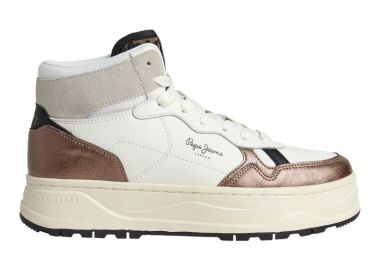 Pepe jeans KORE BASKET W Sneakers Γυναικεία Παπούτσια PLS31500-800 Λευκό - Pepe jeans - 