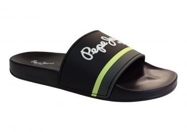 Pepe Jeans SLIDER UNISEX Παντόφλες PMS70123-999 Μαύρο - Pepe jeans - 