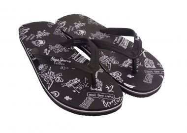 Pepe Jeans SWIMMING Ανδρικές Παντόφλες PMS70053-999 Μαύρο - Pepe jeans - 