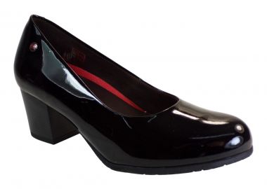 PEPE MENARGUES SHOES Γυναικεία Παπούτσια CHAROL 20480 Μαύρο Λουστρίνι Δέρμα - PEPE MENARGUES - 