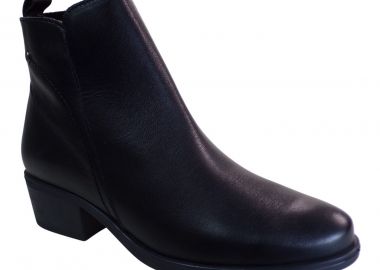 PEPE MENARGUES SHOES Γυναικεία Παπούτσια Μποτάκια 20412 Μαύρο Δέρμα - PEPE MENARGUES - 