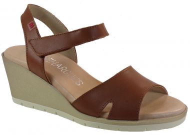 PEPE MENARGUES SHOES Γυναικεία Παπούτσια Πέδιλα 3079 Ταμπά Δέρμα - PEPE MENARGUES - 