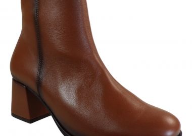 PEPE SAENZ Γυναικεία Παπούτσια Μποτάκια PS21502 Καφέ Δέρμα - PEPE SAENZ - 