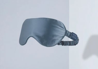 Πετρόλ μεταξωτή μάσκα ύπνου - JUST SILK - 