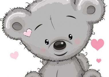 ΠΕΤΣΕΤΑ ΘΑΛΑΣΣΗΣ ΒΕΛΟΥΤΕ kids Teddy Bear 19 70X140 Digital Print Cotton 100% - DISNEY DIMcol - 