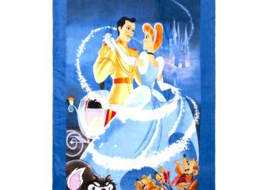 Πετσέτα Θαλάσσης Παιδική Βαμβακερή Βελουτέ 70x140εκ. Σταχτοπούτα 121 DimCol - DimCol - 