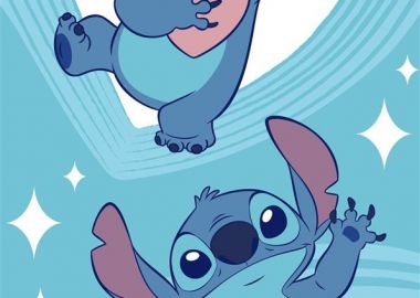 Πετσέτα Θαλάσσης Quick Dry Disney Home Lilo + Stitch 545 70X140 Sky Blue 100% Microfiber - Disney Home - 