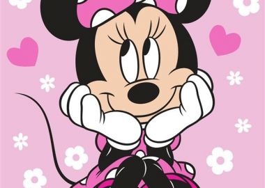 Πετσέτα Θαλάσσης Quick Dry Disney Home Minnie 543 70X140 Baby Pink 100% Microfiber - Disney Home - 
