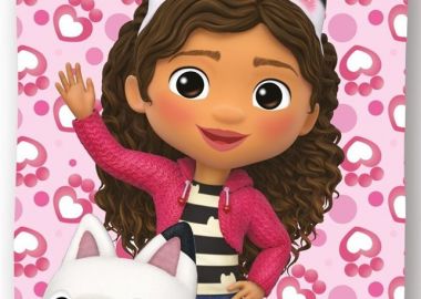 Πετσέτα Θαλάσσης Quick Dry DreamWorks Gabby s Dollhouse 113 70X140 Pink 100% Microfiber - DreamWorks Animation - 