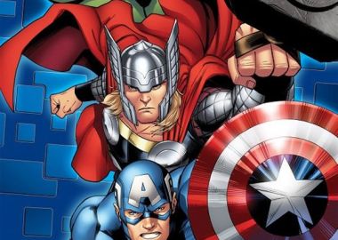 Πετσέτα Θαλάσσης Quick Dry Marvel Avengers 052 70X140 Blue 100% Microfiber - Marvel - 