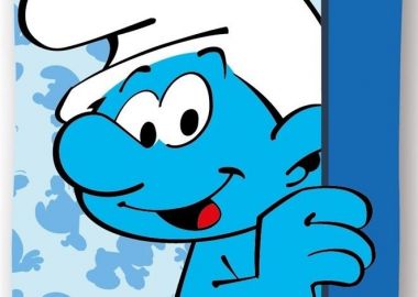 Πετσέτα Θαλάσσης Quick Dry Peyo Smurfs 026 70X140 Sky Blue 100% Microfiber - Peyo - 