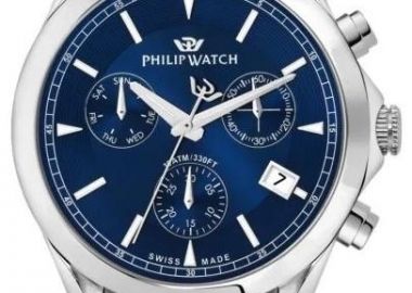 PHILIP WATCH Blaze Chronograph Swiss Made - R8273995028, Silver case with Stainless Steel Bracelet - Philip Watch - 