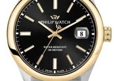 PHILIP WATCH Caribe Swiss Made - R8253597093, Silver & Gold case with Stainless Steel Bracelet - Philip Watch - 