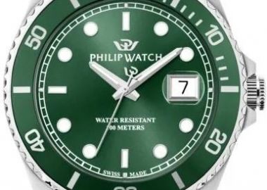 PHILIP WATCH Caribe Swiss Made - R8253597128, Silver case with Stainless Steel Bracelet - Philip Watch - 