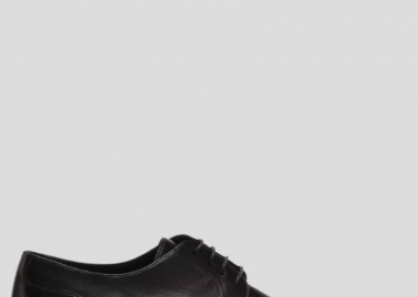 PHILIPPE LANG Ανδρικό Μαύρο Black Lace-Up Derbies - PHILIPPE LANG - 